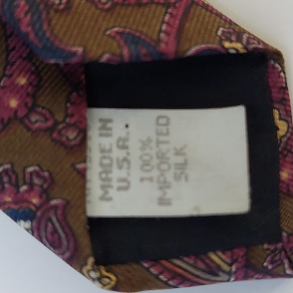 Pure Silk by Wembley necktie NWOT - Picture 6 of 7